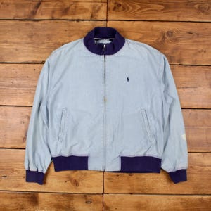 Vintage Polo Ralph Lauren Windbreaker Jacket XL 90s Blue