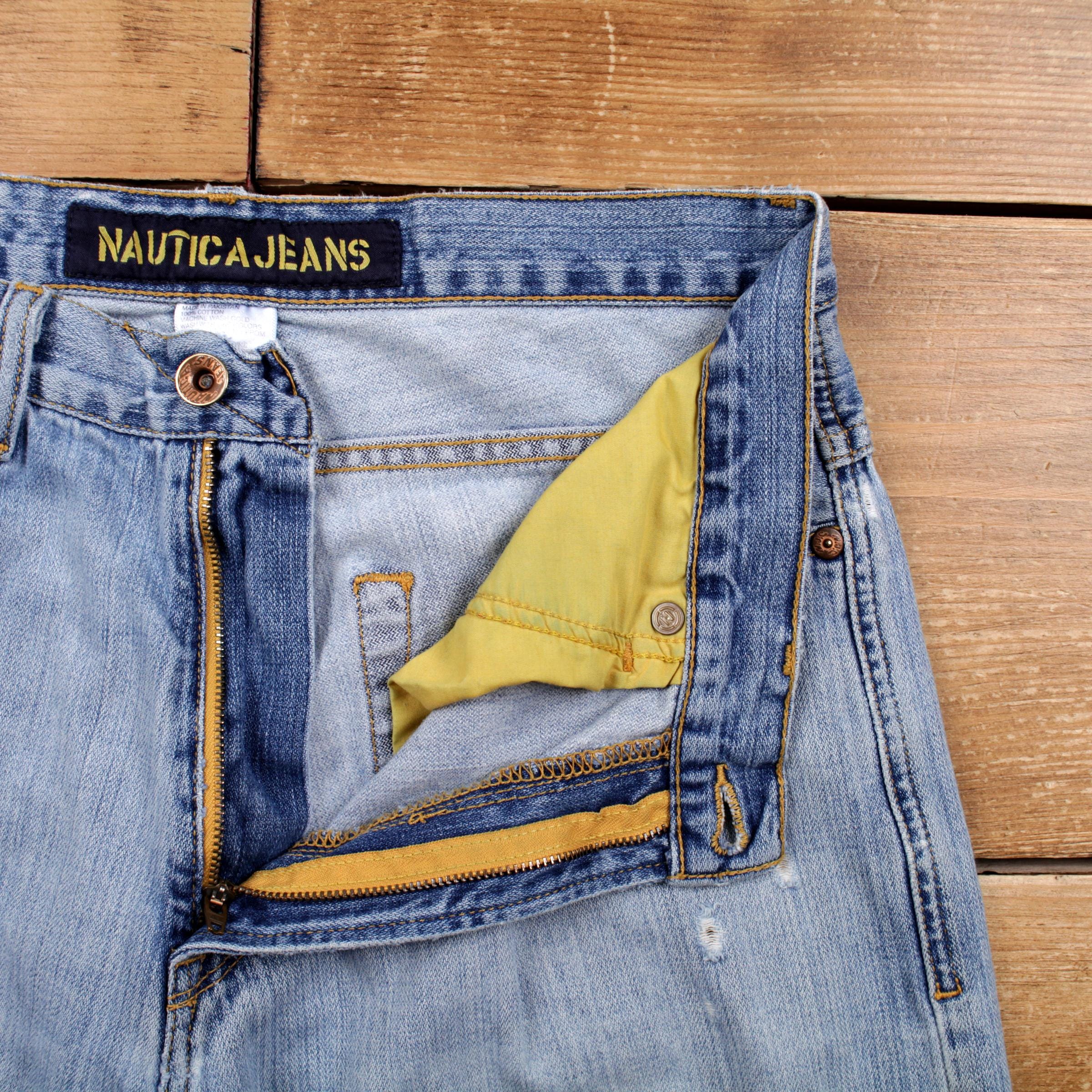 Vintage Nautica Jeans Pants Trousers 30x32 Y2K Baggy Unisex