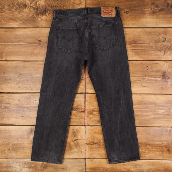 Vintage Levis 501 Jeans 36 x 30 Dark Wash Straigh… - image 2