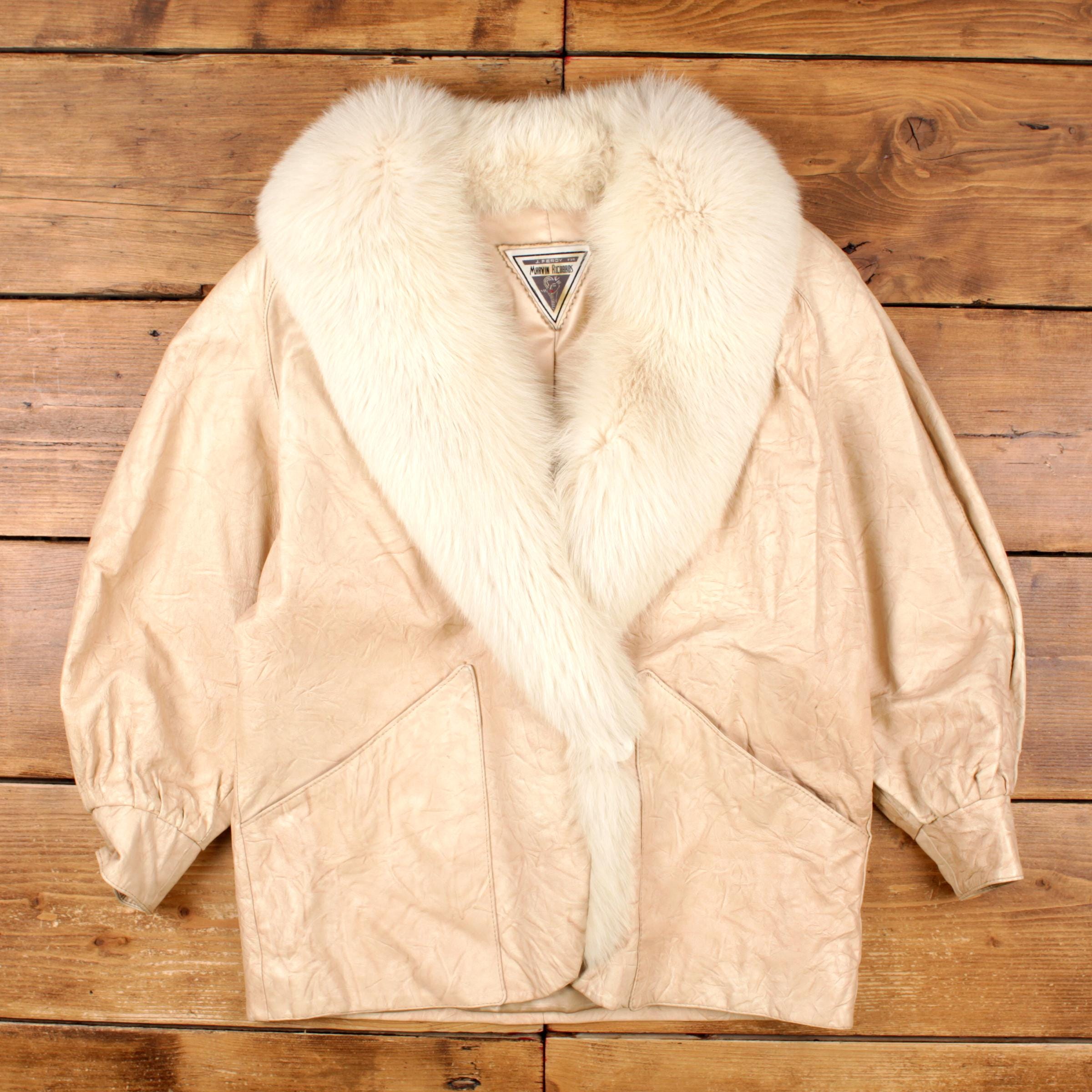 Marvin Richards Coat With Fur Trim - Etsy
