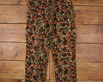 60s Sears Duck Camo Pants Size 29 X 28 Vintage Hunting Trousers - Etsy