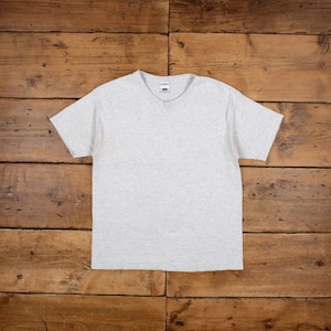 Vintage Fruit of the Loom Single Stitch T Shirt Blank Medium 90s USA Made Grey