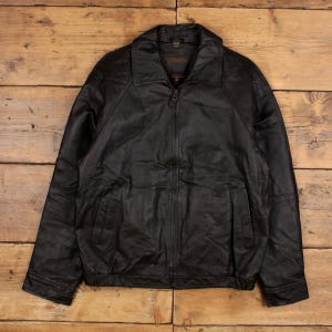 St Johns Bay Leather Jacket - Etsy