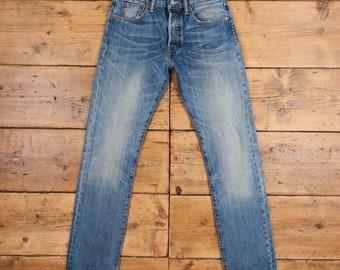 Vintage Levis 501 Jeans 29 x 32 Medium Wash Straight Blue Red Tab Denim