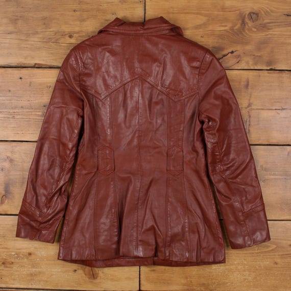 Vintage Nordstrom Leather Jacket S 70s Brown Womens - Etsy