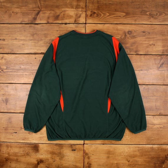 Felpa vintage Nike Blank 2XL anni '90 Swoosh Fleece verde