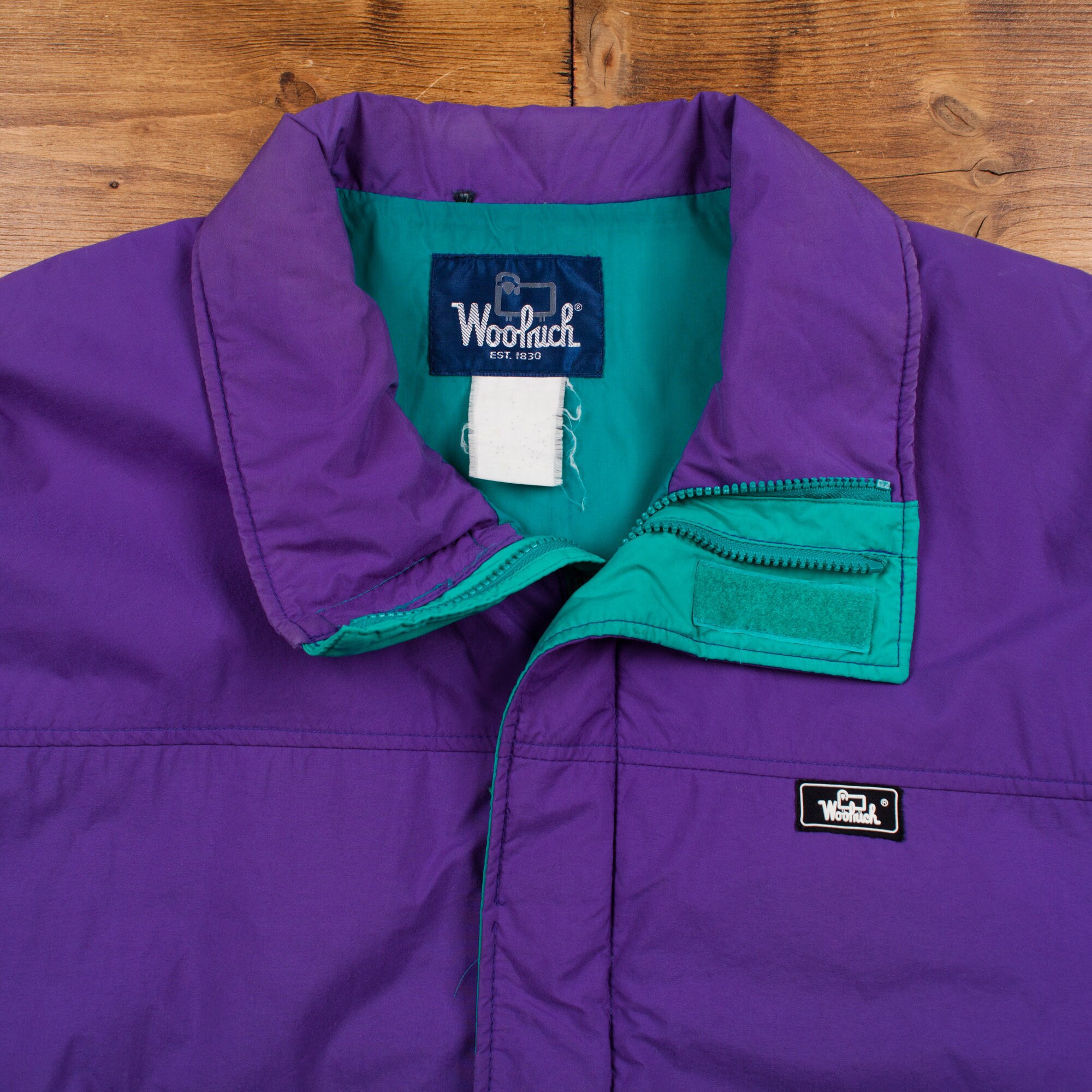 Vintage Woolrich Outdoor Jacket XL 90s Thinsulate Purple Zip