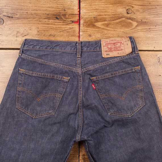 Vintage Levis 501 Jeans 30 x 34 Dark Wash Straigh… - image 9