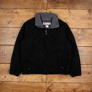 Vintage Columbia Outdoor Jacket L Fleece Lined Black