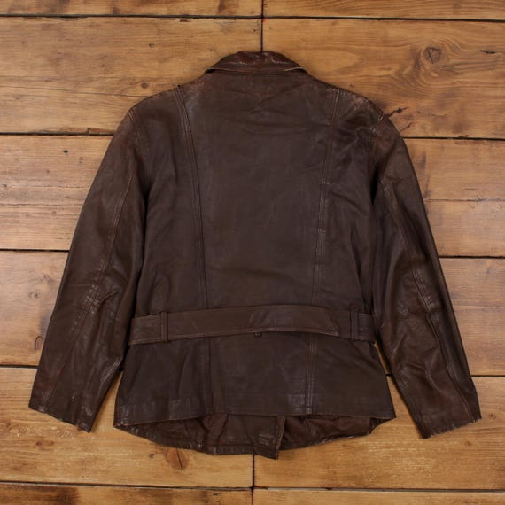 Vintage Northern Style Leather Jacket L 90s Brown Womens - Etsy Israel