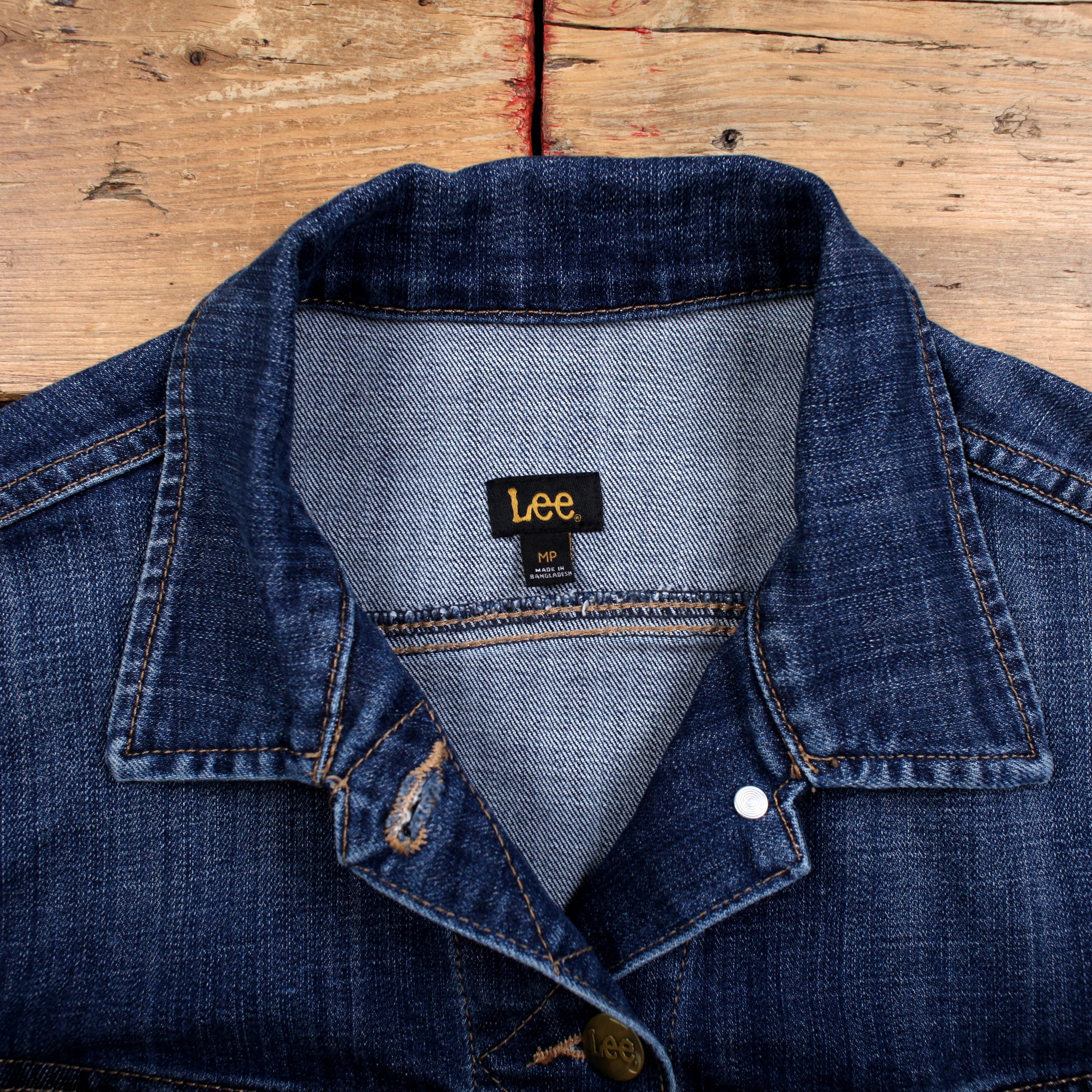 Lee デニムジャケット Mサイズ ダークブルー Lee ダークブルー デニムジャケット M Lee」 デニムジャケット M