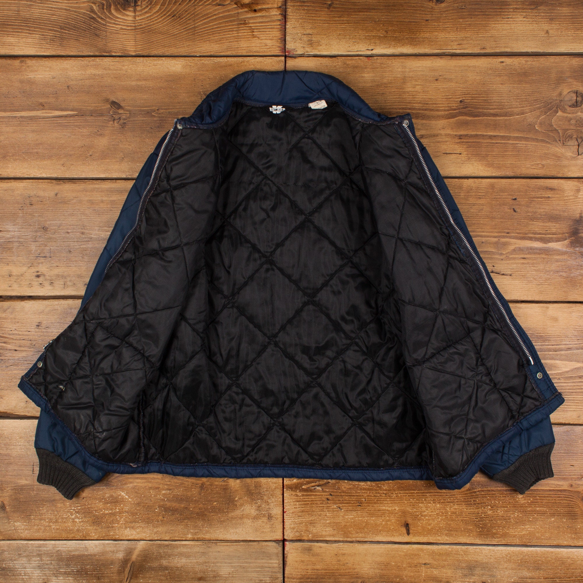 Vintage Rugged Padded Jacket XL 70s Talon Zip Workwear Chore