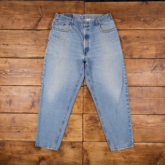 Vintage Levis 560 Jeans 36 X 30 USA Made 90s Stonewash Tapered 