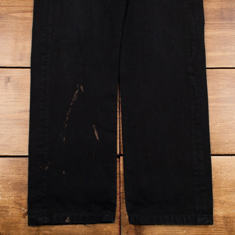 Vintage Levis 501 Jeans 29 x 31 Dark Wash Straight Black Red Tab Denim image 7