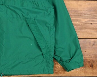 Vintage GAP Windbreaker Jacket L Mens 90s Green Hooded Pullover 1