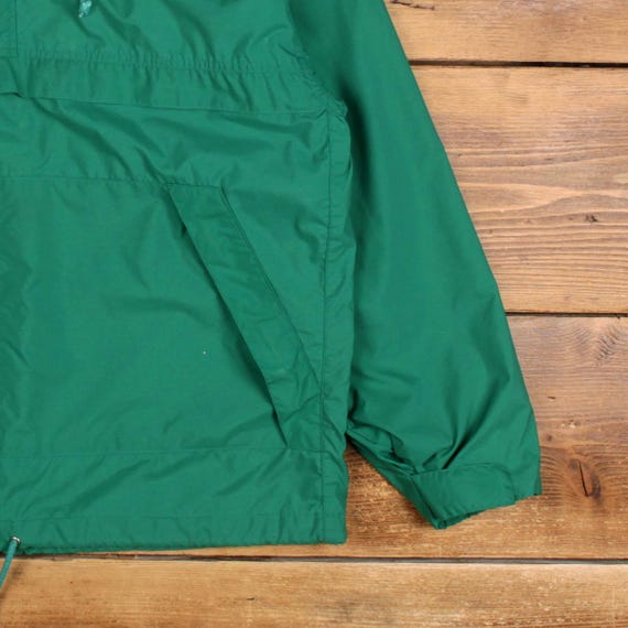 Vintage GAP Windbreaker Jacket L Mens 90s Green Hooded Pullover 1