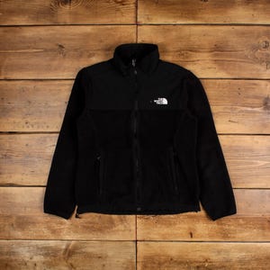 Vintage North Face Outdoor Jacket M Denali Fleece Black Womens