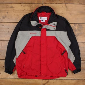 Vintage Columbia Outdoor Jacket L Windbreaker Red