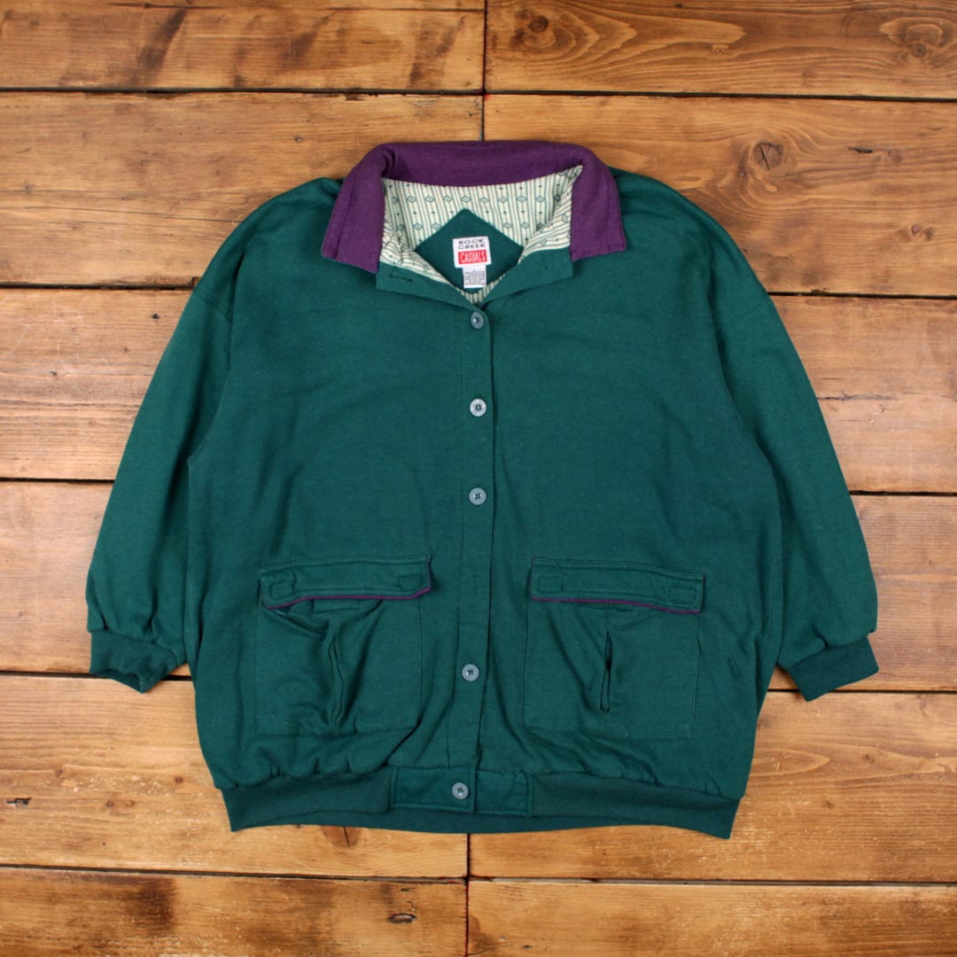 Vintage Rock Creek Outdoor Jacket L 90s Green Womens - Etsy