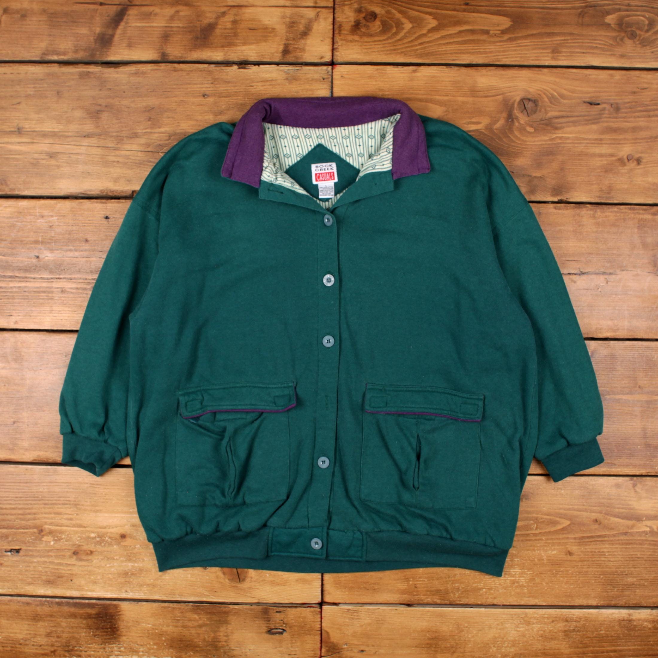 90sビンテージCripple Creekネイティブ柄 スエージャケットXL 緑 80s Cripple Creek jacket found at rural community sale in Texas