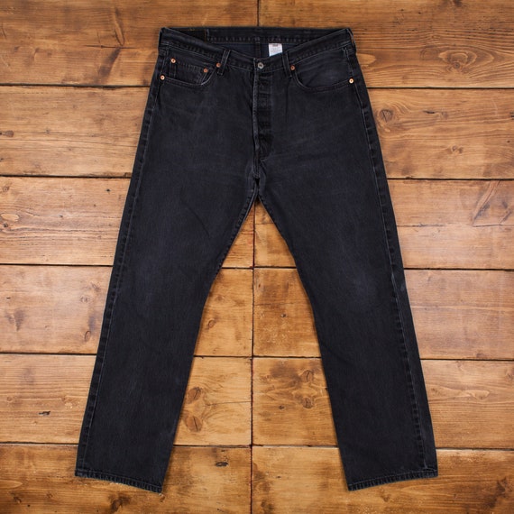 Vintage Levis 501 Jeans 36 x 34 Dark Wash Straigh… - image 1
