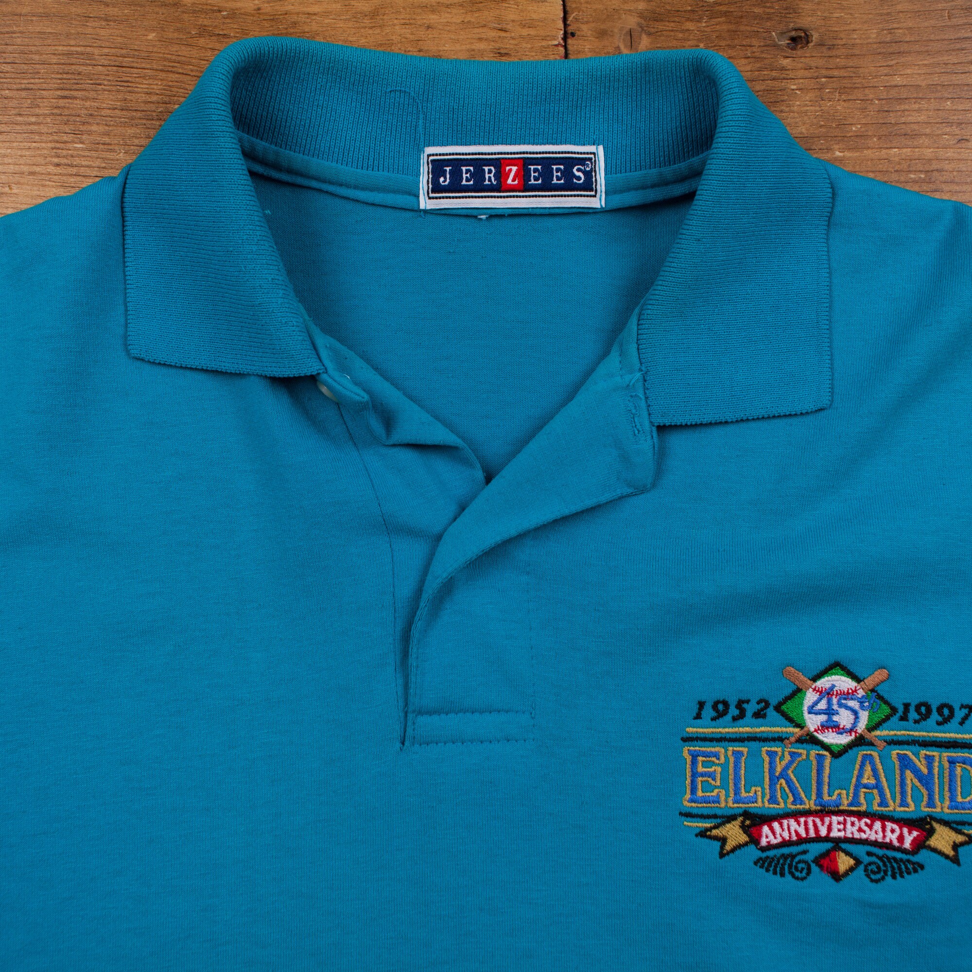 Vintage Jerzees Polo Shirt T Shirt M 90s Blue Tee - Etsy