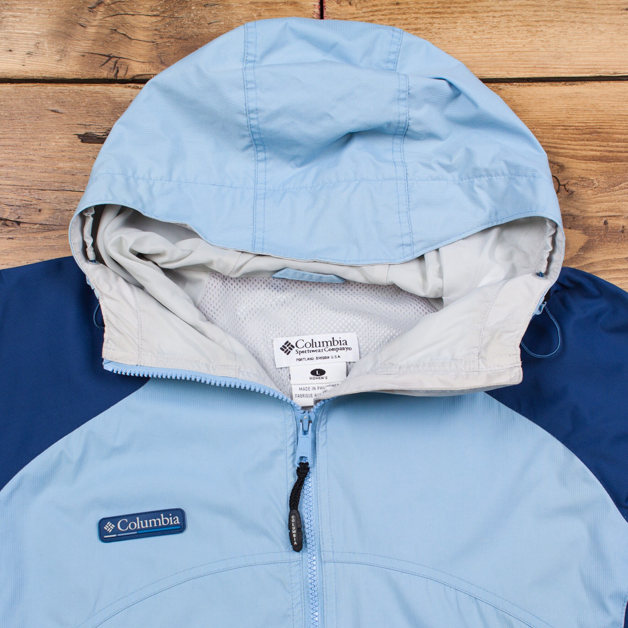 Vintage Columbia Jacket L Gorpcore Full Zip Blue Womens