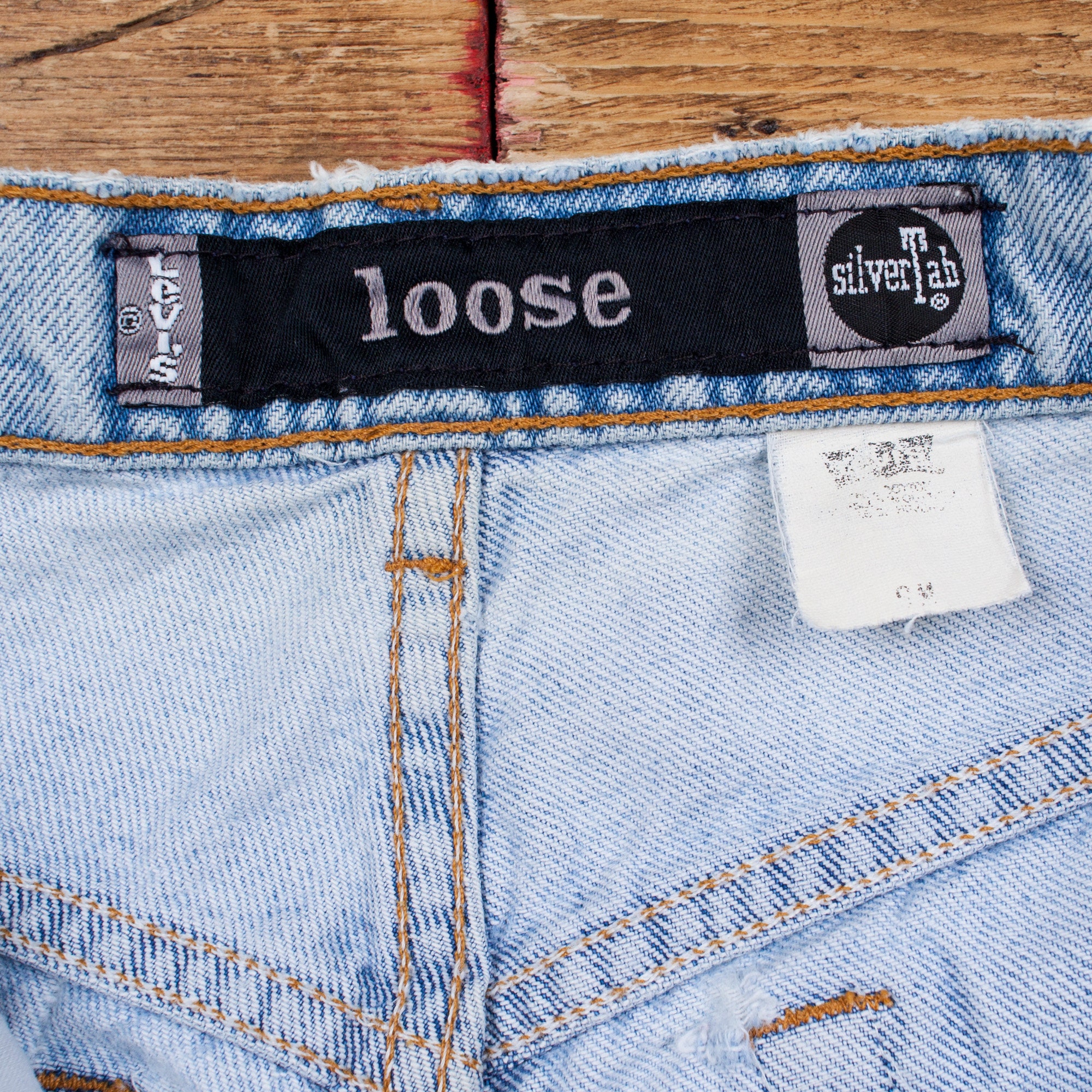 Buy Vintage Levis Silver Tab Loose Jeans 30 X 33 90s Stonewash 