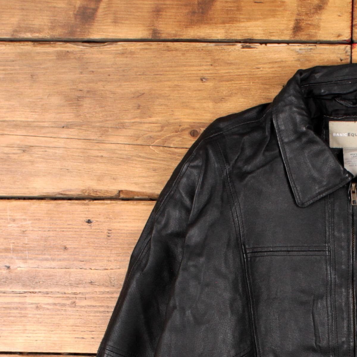 Vintage Basic Editions Leather Jacket L Bomber Black - Etsy Israel