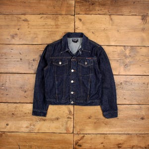 Vintage Ralph Lauren Denim Jacket S 90s Trucker Polo Jeans Blue Womens