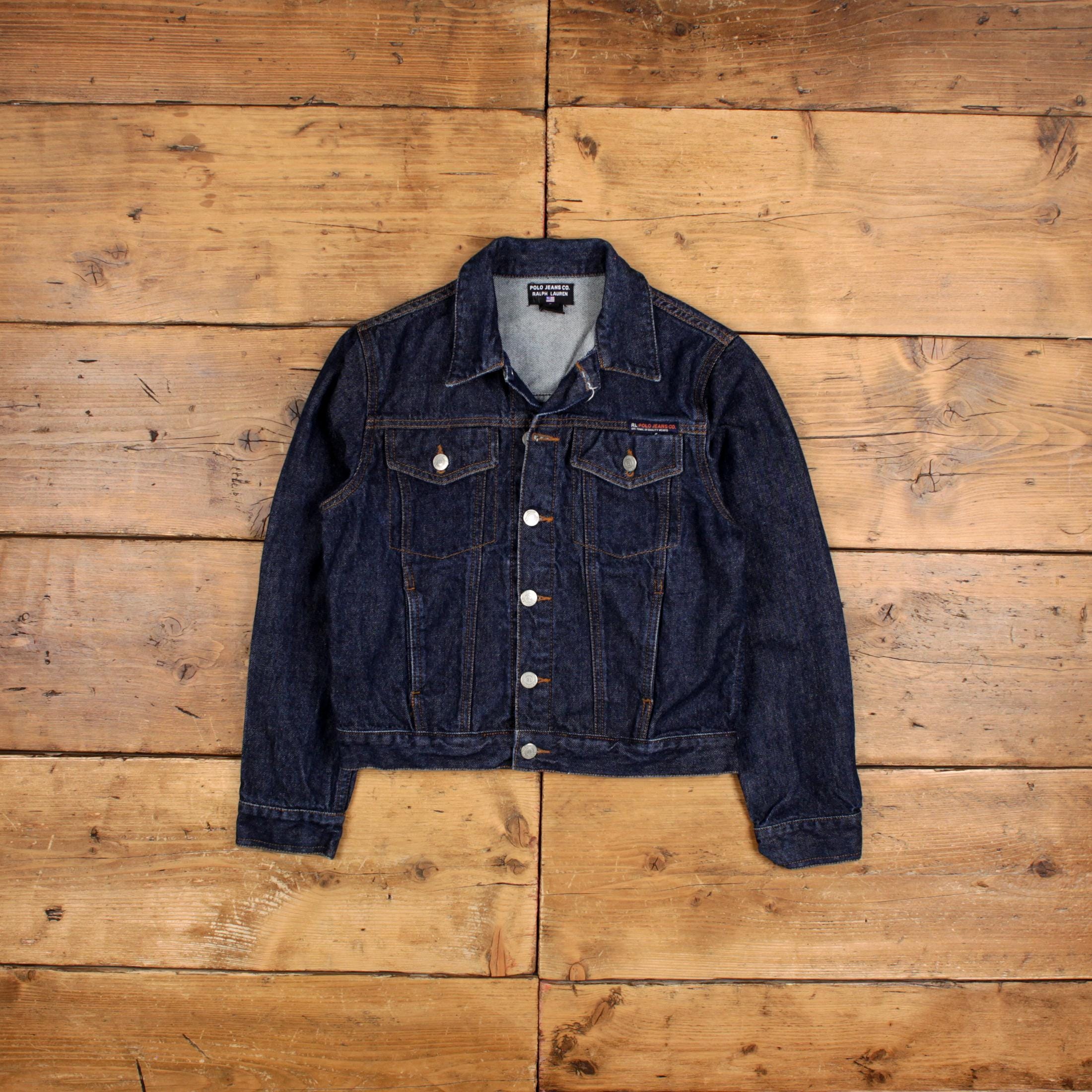 N*O様 90s Ralph Lauren TRUCKER JACKET Vintage POLO JEANS RALPH LAUREN Denim Trucker Jacket Size M