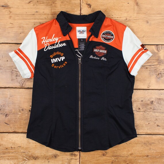 Harley davidson womens zip up shirts new arrivals