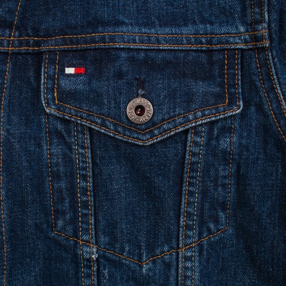 Vintage Tommy Hilfiger Denim Jacket S Oversized D… - image 7