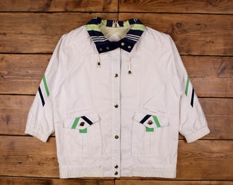 Vintage Current Seen Windbreaker Jacket XL 90s Womens