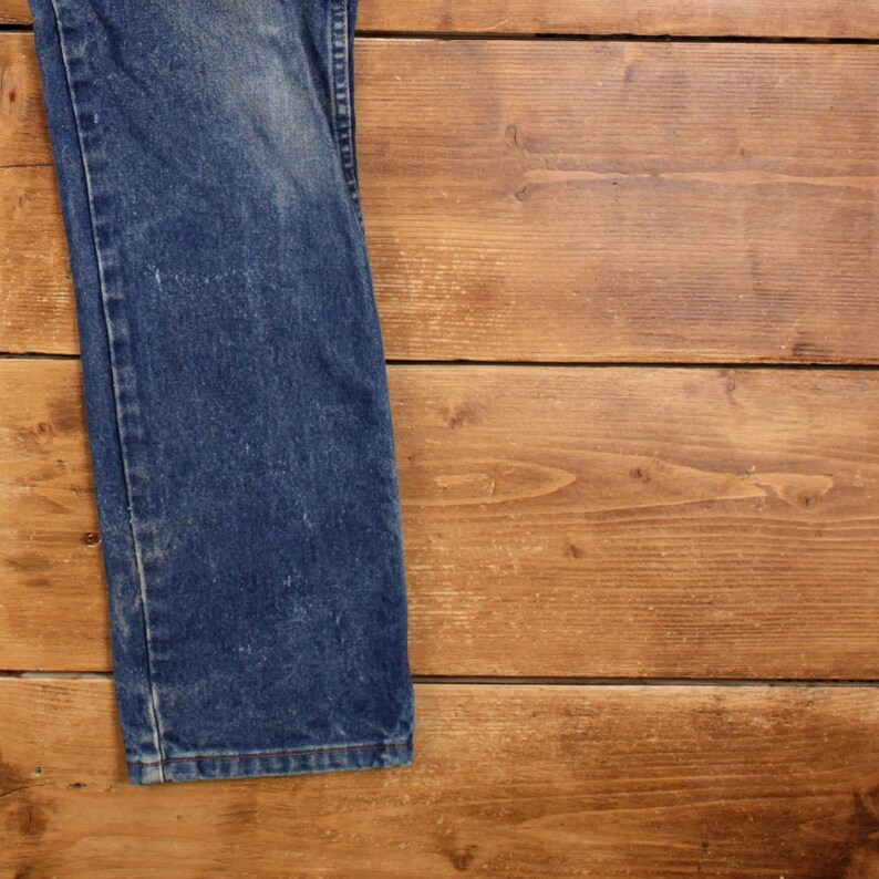 Vintage Wrangler Jeans Hose Hose 29x32 FR Denim Unisex Gerade Blau Bild 10