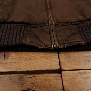 Chaqueta bomber Carhartt L para hombre, forrada de lona de pato marrón, ropa de trabajo, uso diario imagen 4
