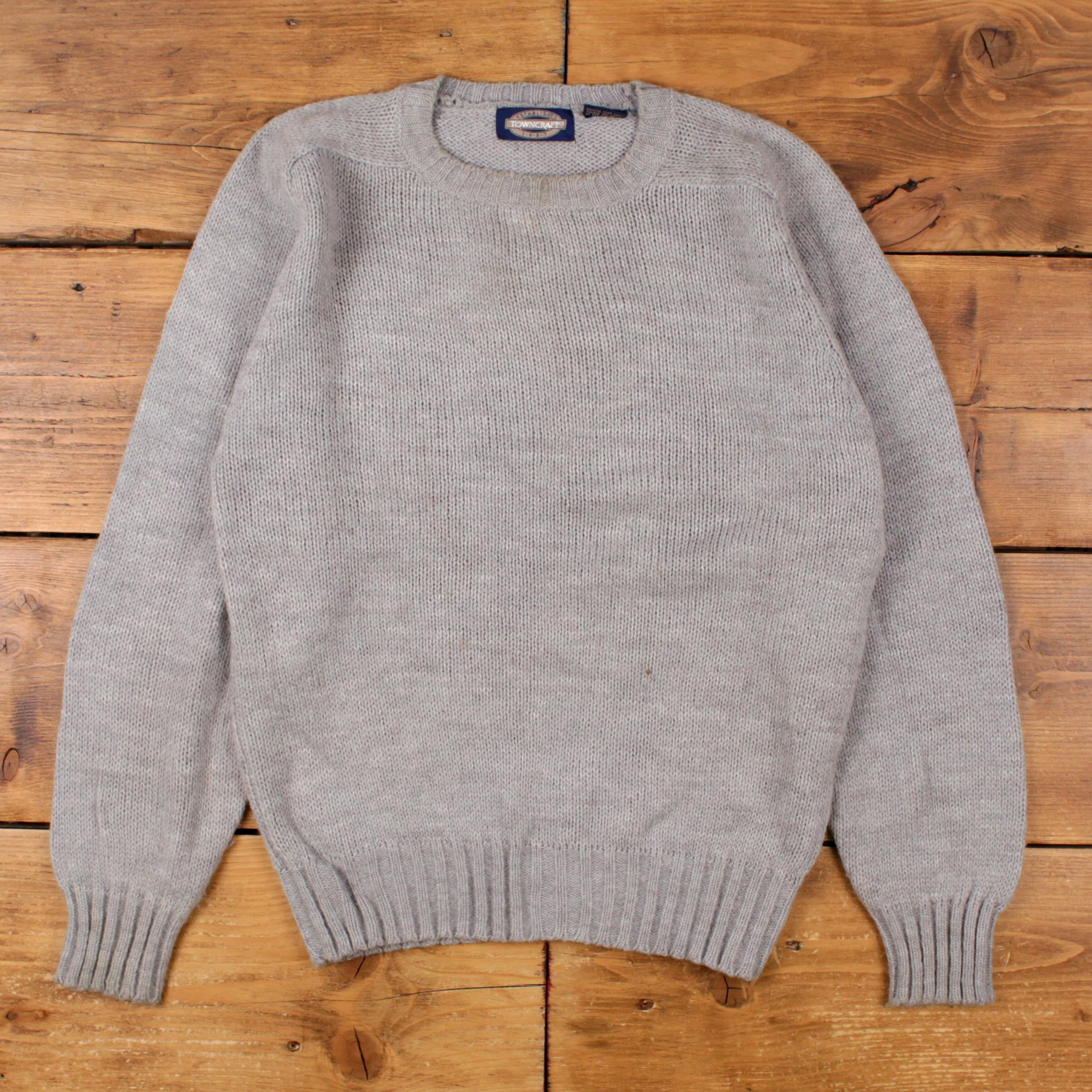 Vintage Town Craft Jumper Sweater M 90s Roundneck Grey - Etsy UK