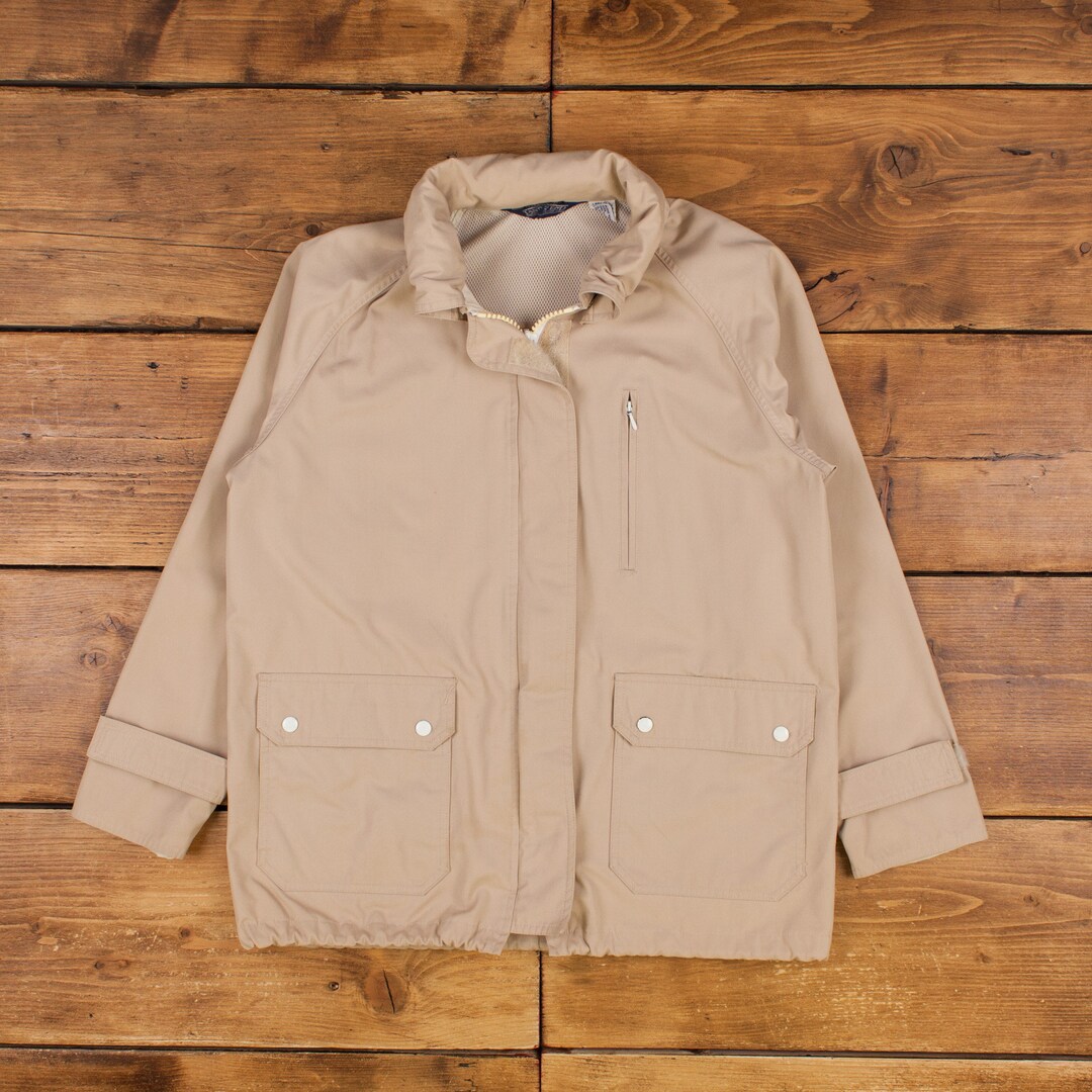 90s LANDS'END ウォームアップジャケット ナイロン パーカー収納可能 90s LANDS' END multicolor warm up jacket | sui