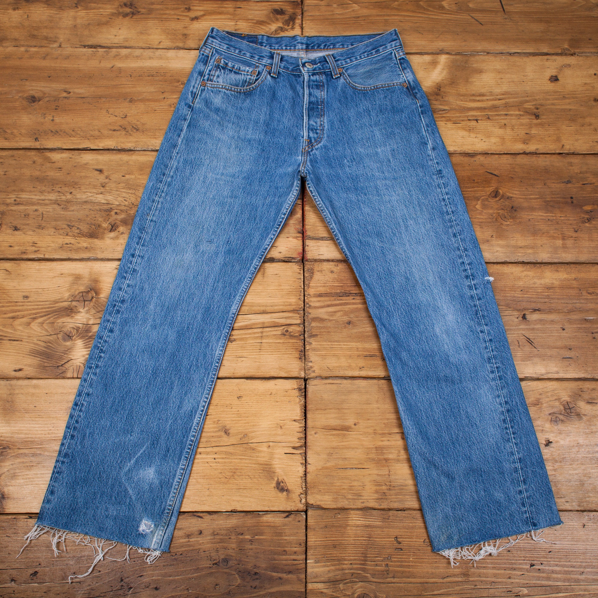 Vintage Levis Levi 501 Faded Dark Blue 