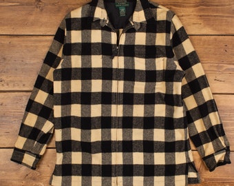 Ralph Lauren wool check Jacket 90’s OLD Ralph Lauren Chap Vintage 90's Check Plaid Windbreaker