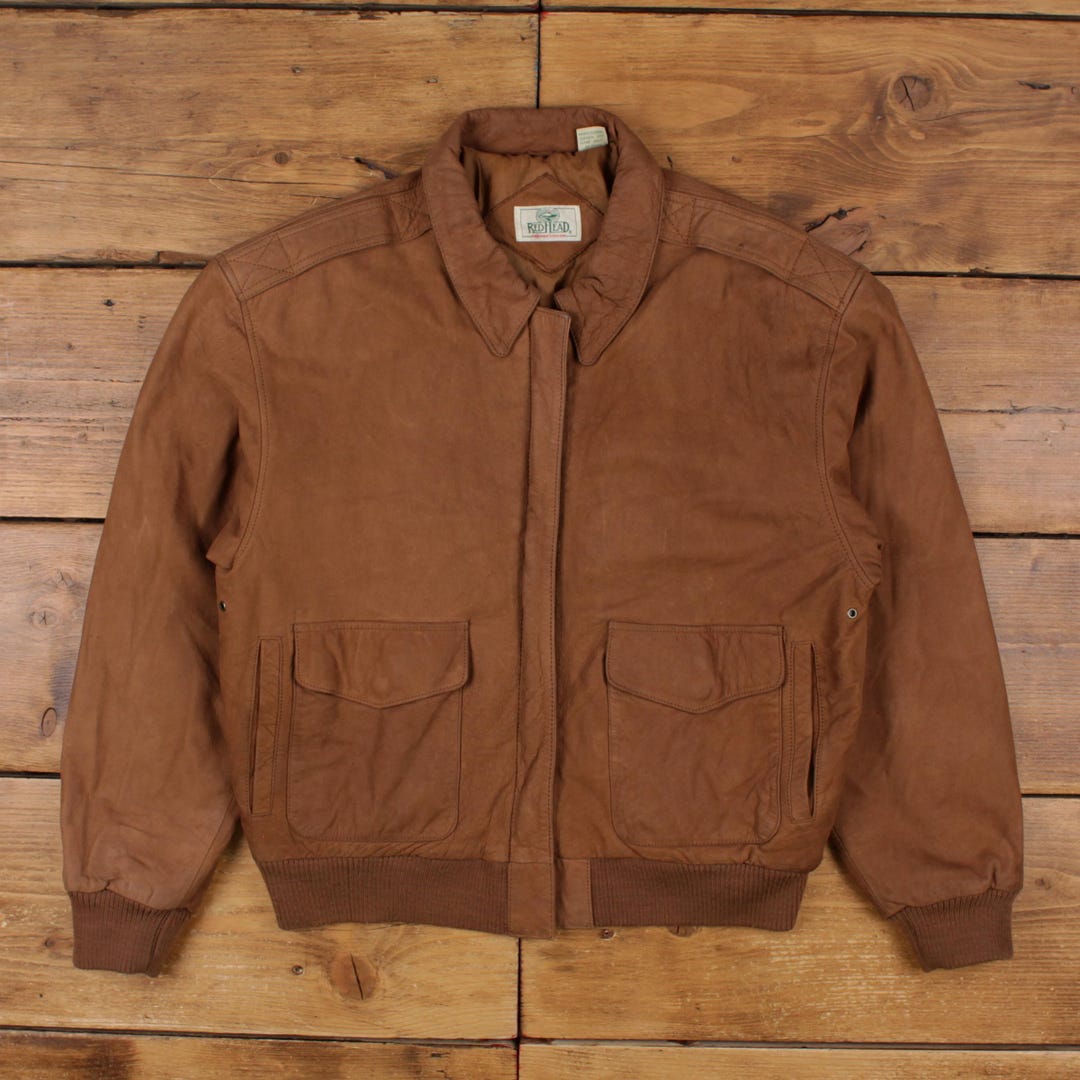 ブランケット◎ 80s~ REDHEAD Leather Jacket