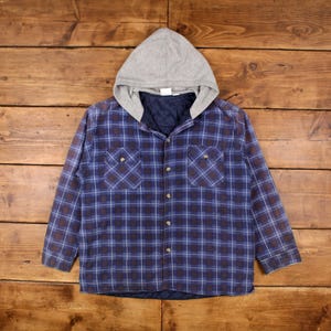 Giacca da esterno Vintage Ozark Trail L a quadri blu