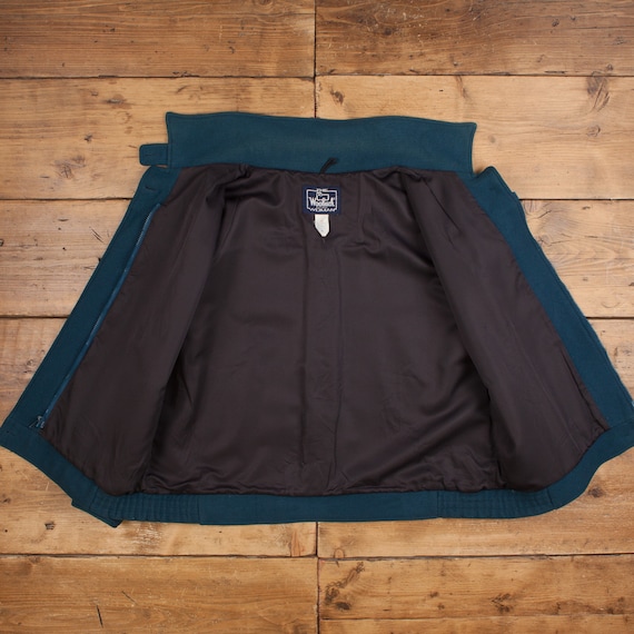 WOOLRICH ウールジップジャケット　80年代 MADE in USA Vintage Woolrich Bomber Jacket XL 80s Wool USA Made Blue