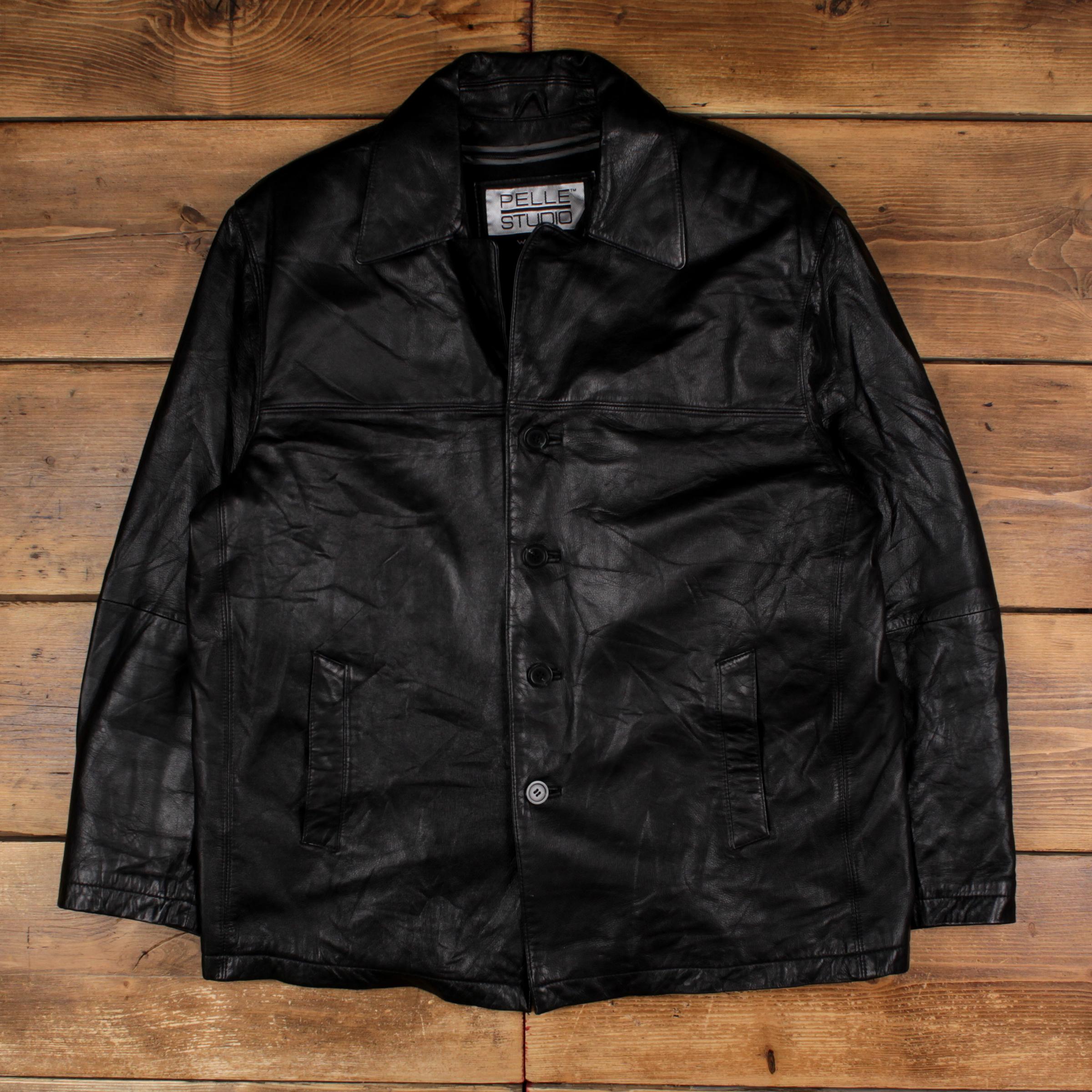 Veste En Cuir Wilson's Pelle Studio - Taille L - Noir - Occasion Très Bon état - Femme