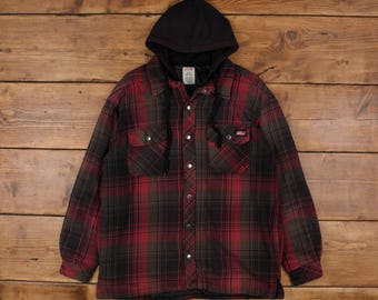 Vintage Dickies Workwear Jacket XL Active Canvas Black Zip