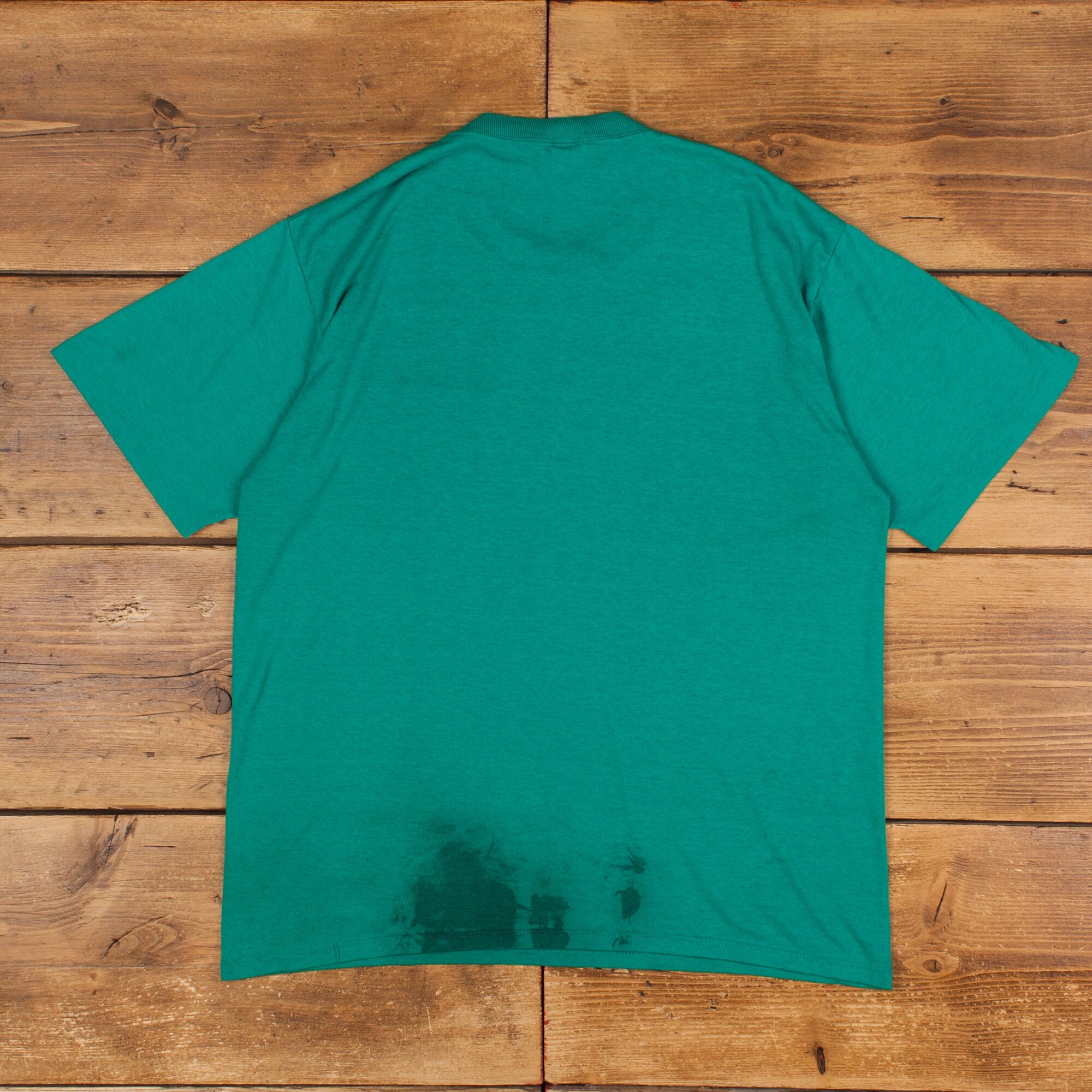 Vintage Jerzees Blank T Shirt M 90s USA Made Pocket 50/50