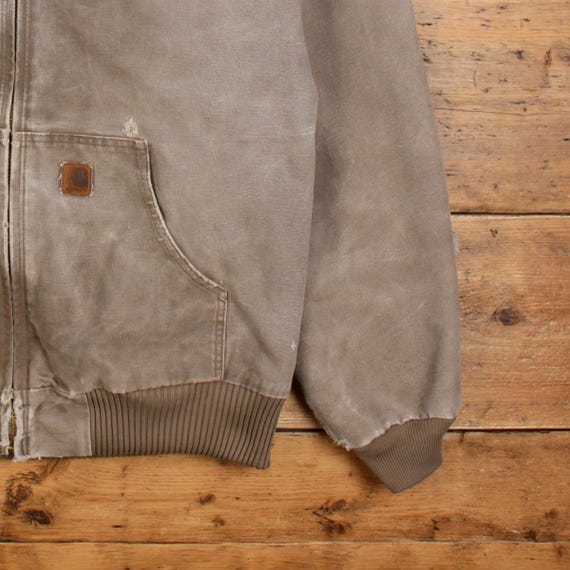 Vintage Carhartt Active Jacket XL Mens 00s Grey Hoodie Workwear