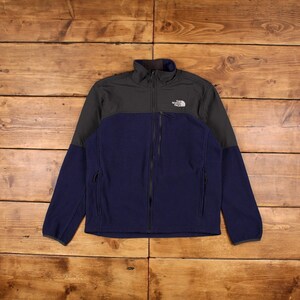 Vintage North Face Outdoor Jacket L Denali Fleece Blue