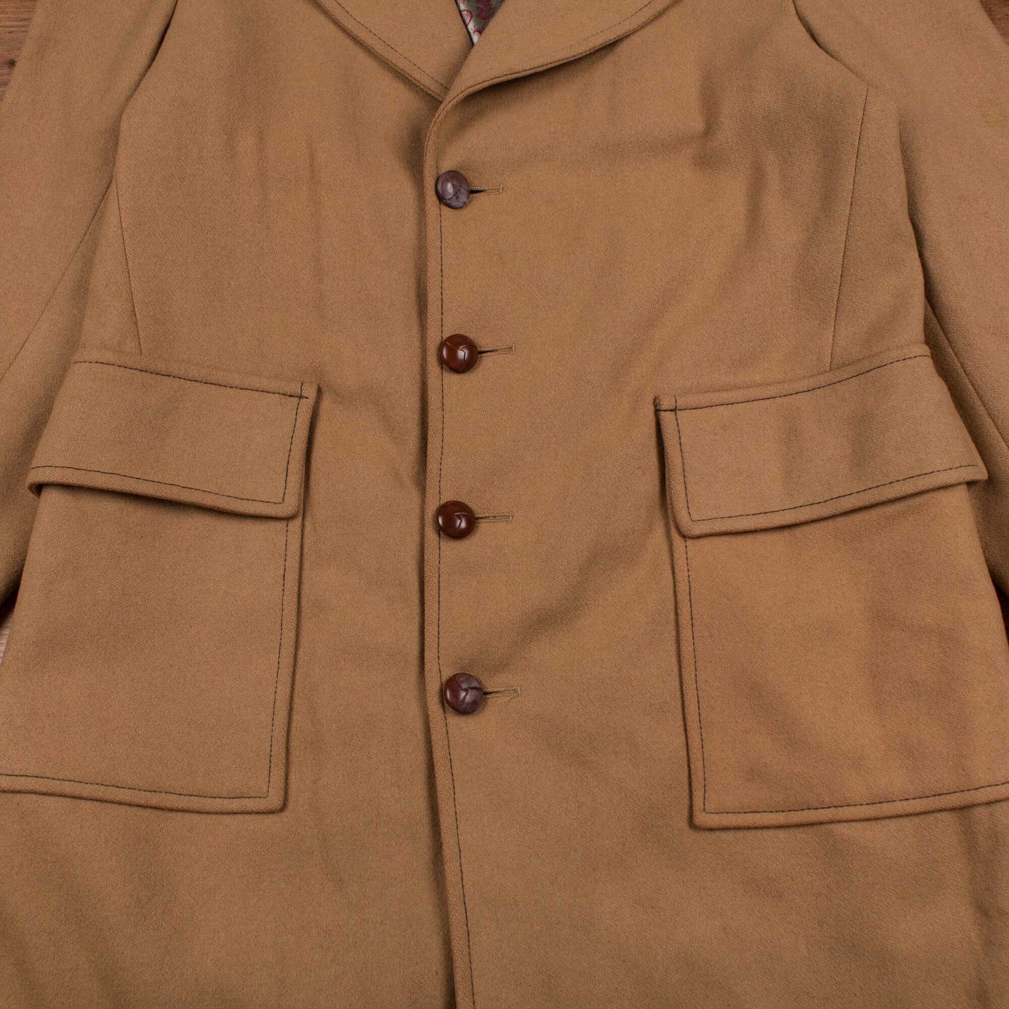 Vintage Mcgregor Wool Jacket M 70s Trench Beige Button - Etsy