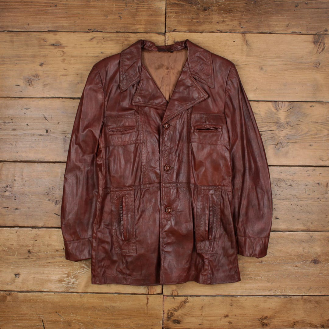 Vintage Grais Leather Jacket M 80s Angel Skin Nappa Leather USA